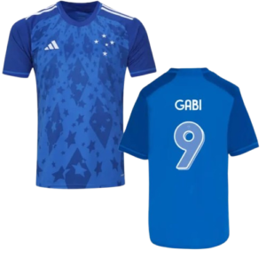 Camisa do Cruzeiro Home 2024/25 – Gabi #9 – Masculina Torcedor