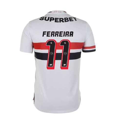 Camisa do São Paulo 2025/26 – Ferreira #11 – Masculino Torcedor – Lançamento