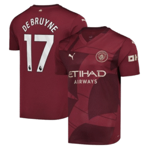 Camisa do Manchester Third Home 2024/25 - De Bruyne #17 - Masculino Torcedor
